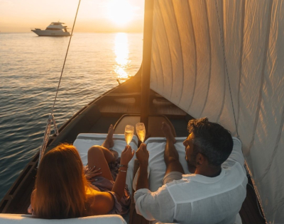 Sunset Sailing on a Private Yacht