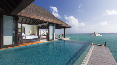 Sunset Over Water Pool Villa