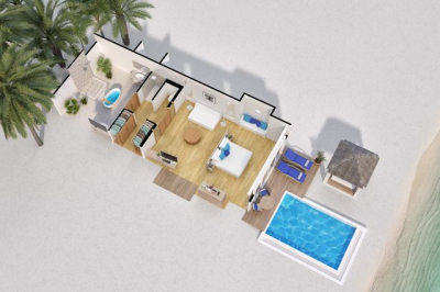 Deluxe Beach Villa with Pool
